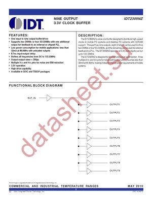 IDT2309NZ-1HPGGI8 datasheet  